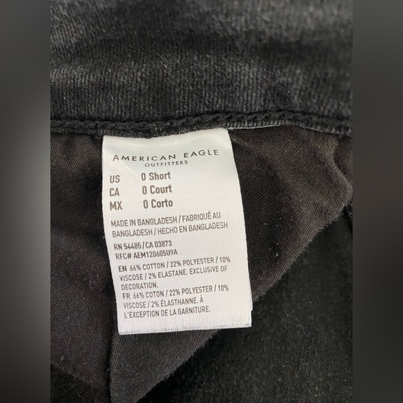 American Eagle Black Jegging Size 0 Short - Picture 5 of 5